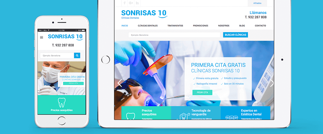 Desarrollo web Sonrisas 10