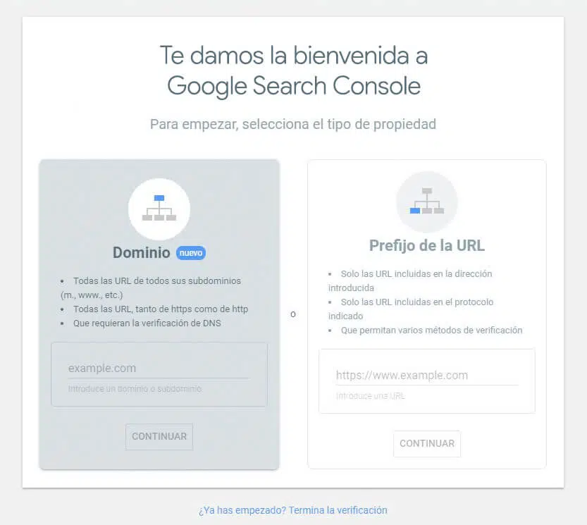 New Google Search Console