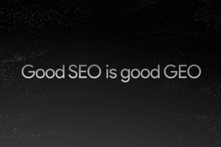 Good SEO is good GEO